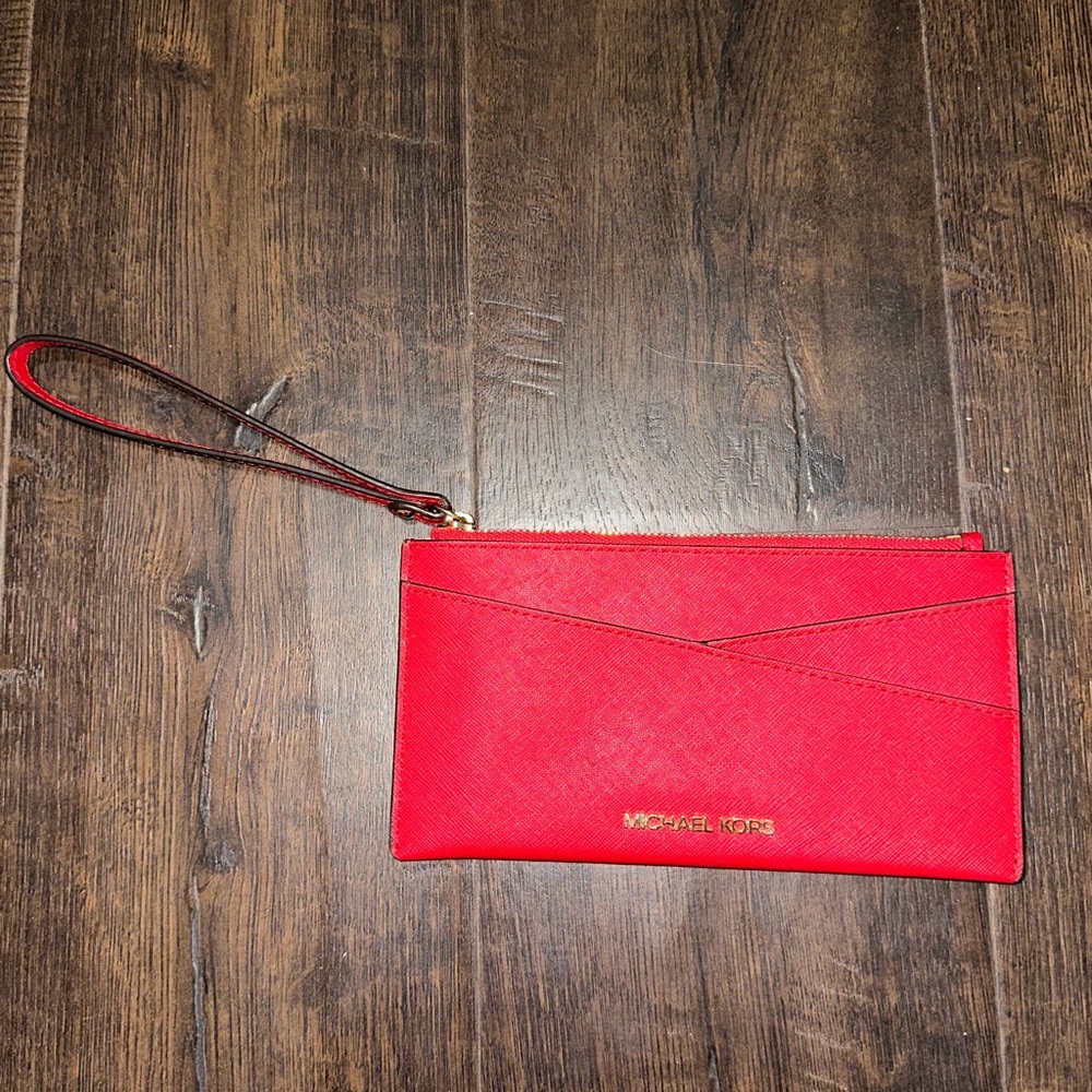 Michael Kors Jet Red Wristlet
